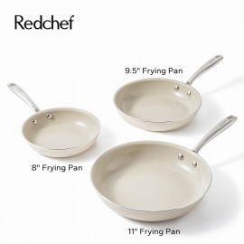 Redchef Nonstick Frying Pans Set, Ceramic Pan Skillet, Non Toxic Pans for Cooking, 8