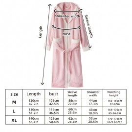 1pc Autumn And Winter Bathrobe, Soft And Skin-friendly Hooded Long Sleeve Bathrobe, Thickened Nightgown With Pocket, Warm Long Robe For Home, Bathroom Supplies