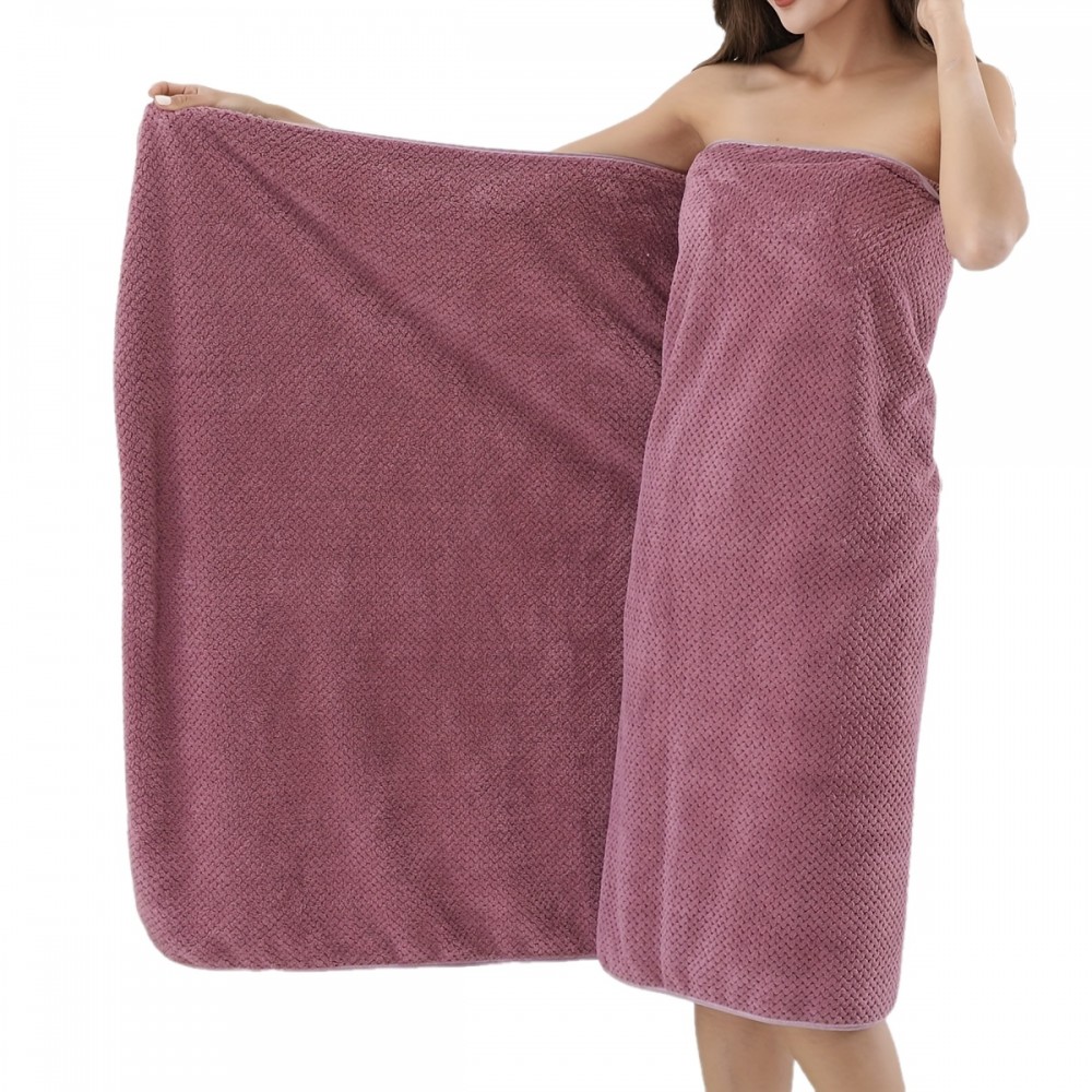 1pc Oversized Super Soft & Absorbent Bath Towel - Quick-Drying, Comfortable, and Cute - Perfect for Women's Shower, Bathroom, and Home Supplies, 90*180cm