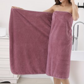 1pc Oversized Super Soft & Absorbent Bath Towel - Quick-Drying, Comfortable, and Cute - Perfect for Women's Shower, Bathroom, and Home Supplies, 90*180cm