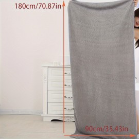 1pc Oversized Super Soft & Absorbent Bath Towel - Quick-Drying, Comfortable, and Cute - Perfect for Women's Shower, Bathroom, and Home Supplies, 90*180cm