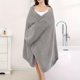 1pc Oversized Super Soft & Absorbent Bath Towel - Quick-Drying, Comfortable, and Cute - Perfect for Women's Shower, Bathroom, and Home Supplies, 90*180cm