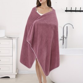 1pc Oversized Super Soft & Absorbent Bath Towel - Quick-Drying, Comfortable, and Cute - Perfect for Women's Shower, Bathroom, and Home Supplies, 90*180cm