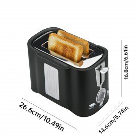 2 Slice Bread Toaster To Make Breakfast Toast Maker 2 Slice Break Toaster Sandwich Maker 7-speed Temperature Adjustment