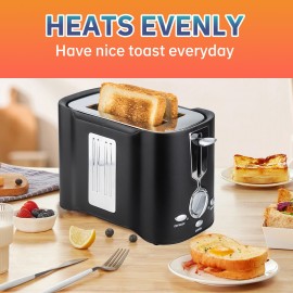 2 Slice Bread Toaster To Make Breakfast Toast Maker 2 Slice Break Toaster Sandwich Maker 7-speed Temperature Adjustment