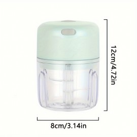 250ml High-Speed Electric Chopper - USB Rechargeable, Efficient Multi-Use Meat & Veggie Grinder, Perfect for Home Cooks