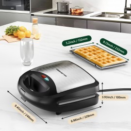 KEENSTAR 3 in 1 Sandwich Maker, Waffle Maker with 3 Removable Non-Stick Plates, Grill with Dual-Sided Heating, Easy Clean and Store, 800W Perfect for Cooking Breakfast, Panini, Cheese, and Grill Steak