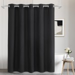 Luxury Waffle Weave Shower Curtain with Snap & Go Liner - Hassle-Free, Water Repellent, and Mold Resistant - Features Powerful Magnets for a Stable Fit - No Hooks Needed