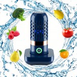 Oxygen Ion Fruit & Vegetable Purifier - Portable Capsule, Fast And Efficient Cleaning Of Fruits, Vegetables, Rice And Dishes - Wireless Charging Included