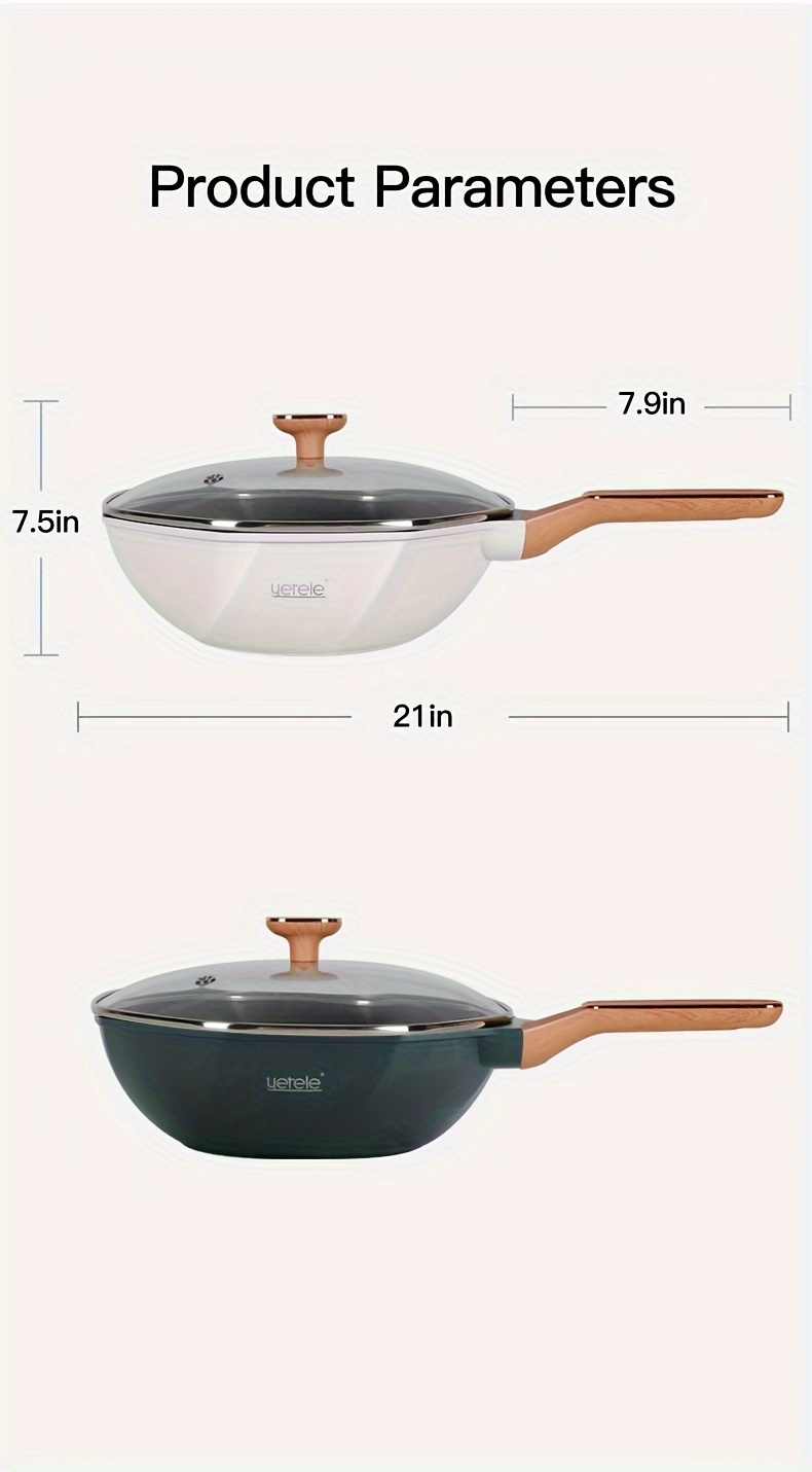   anise non stick wok details 9