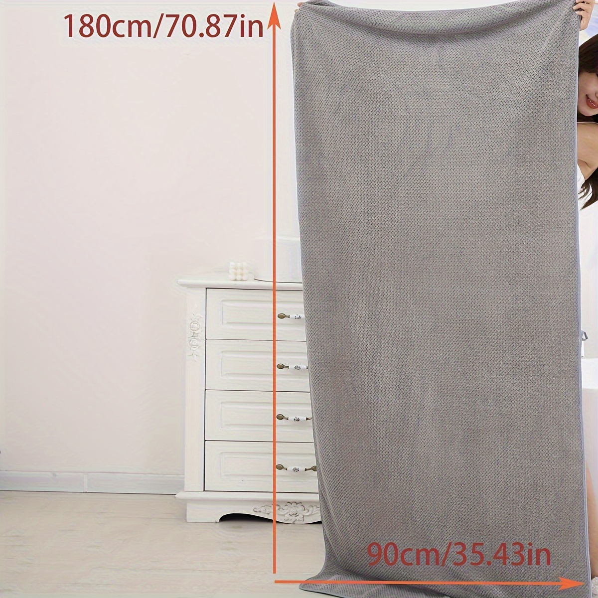 90 180cm luxurious super soft bath towel high absorbency   for women cozy cute perfect for everyday use essential bathroom home decor details 3