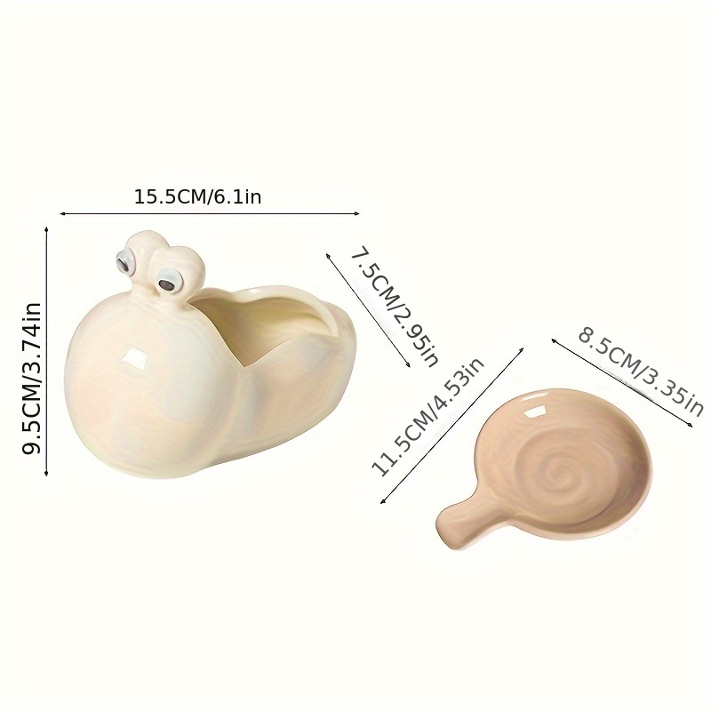 snail   dishes home hot pot dipping plates cute creative soy sauce dishes seasoning vinegar plates condiment dishes table decor kitchen essentials details 0