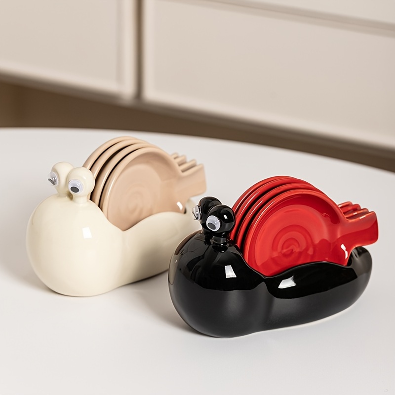 snail   dishes home hot pot dipping plates cute creative soy sauce dishes seasoning vinegar plates condiment dishes table decor kitchen essentials details 2