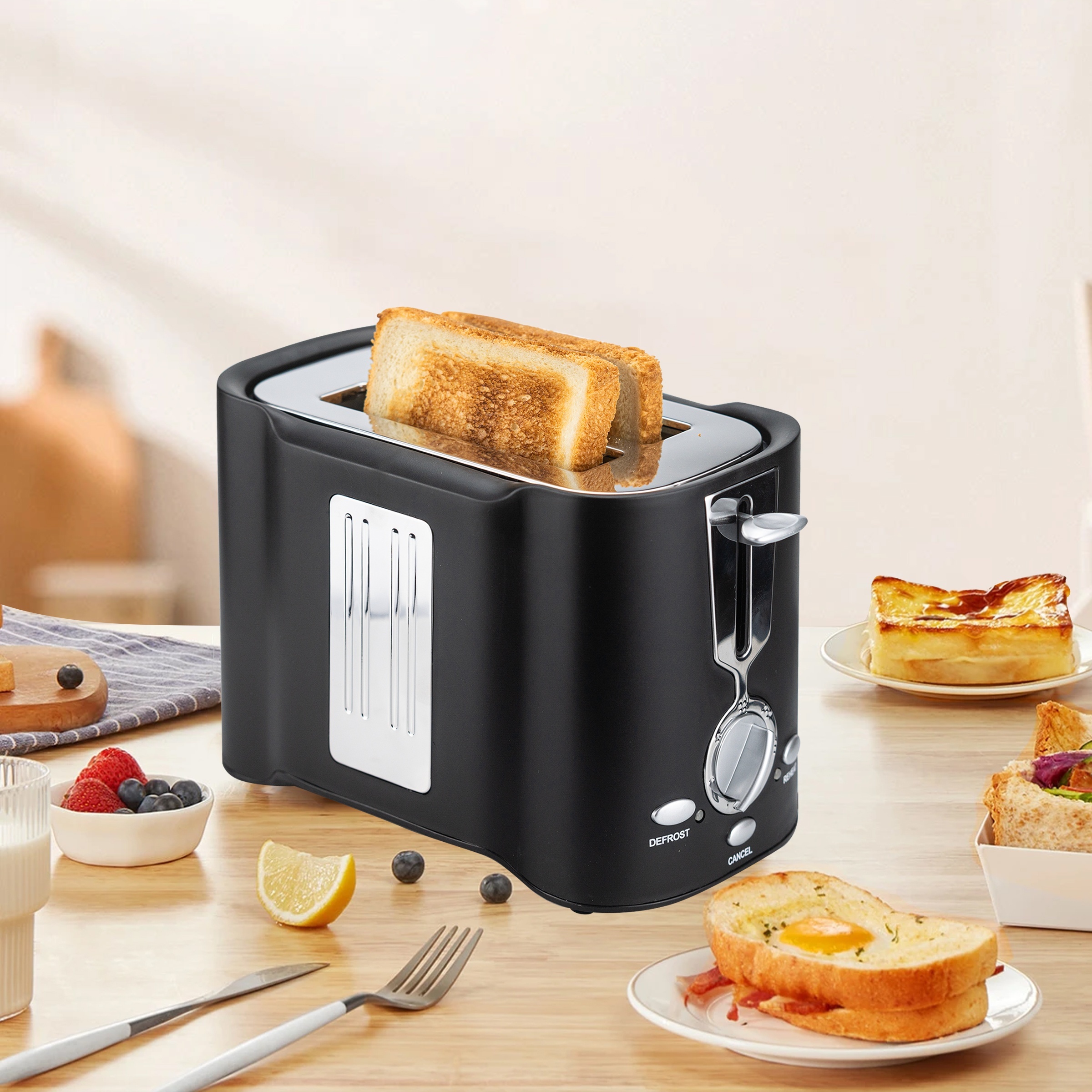 2   bread toaster to make breakfast   2   break toaster sandwich maker 7 speed temperature adjustment details 2