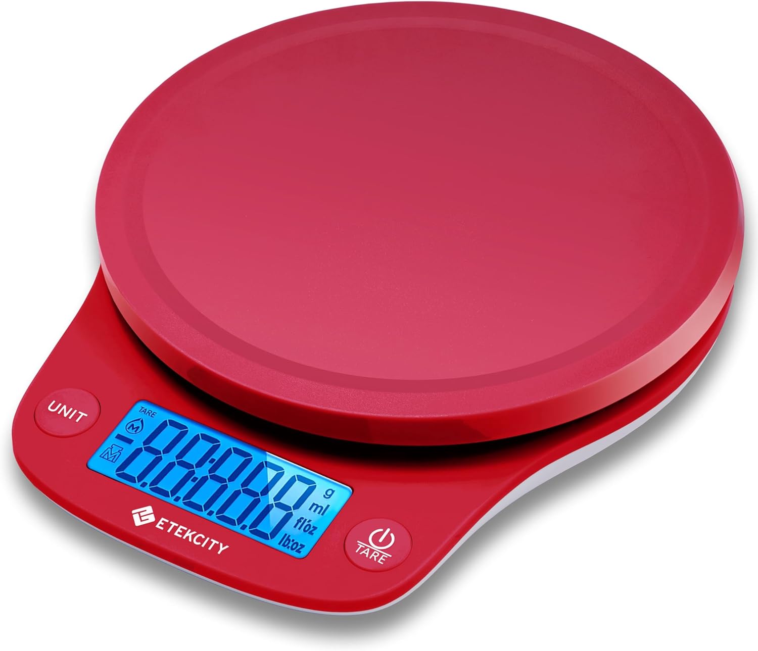   0 1  kitchen scale digital ounces and grams for cooking baking meal prep dieting and   11lb 5kg red details 0