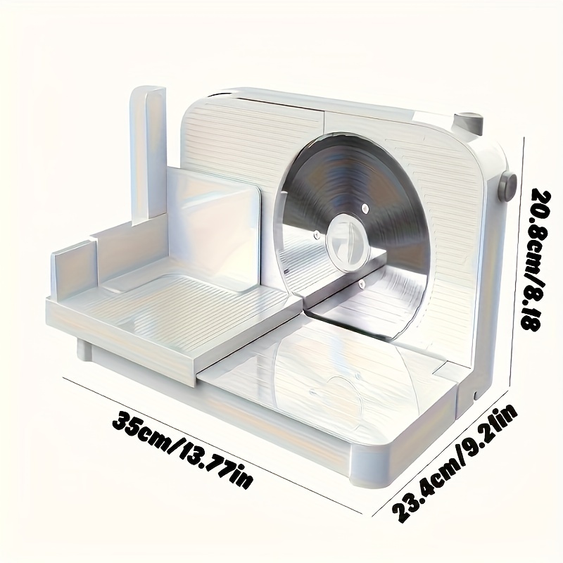   1pc 150w electric stainless steel slicer adjustable thickness 0 15mm cutting capability meat slicer suitable for home and commercial use cut   food meat vegetables fruits fathers day gifts details 7