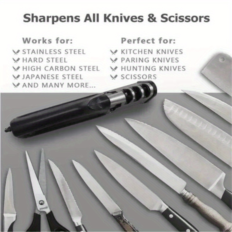 fast sharpener kitchen knife scissors sharpener professional 4 in 1 outdoor tungsten household knife tool details 4