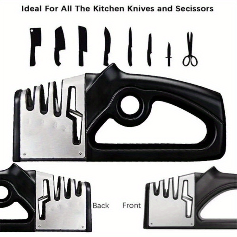 fast sharpener kitchen knife scissors sharpener professional 4 in 1 outdoor tungsten household knife tool details 5