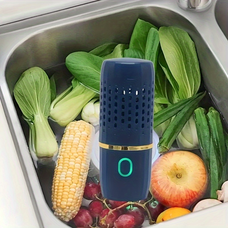 oxygen ion fruit vegetable purifier portable capsule fast and efficient cleaning of fruits vegetables rice and dishes wireless charging included details 2