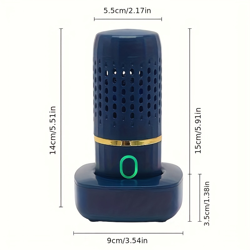 oxygen ion fruit vegetable purifier portable capsule fast and efficient cleaning of fruits vegetables rice and dishes wireless charging included details 4