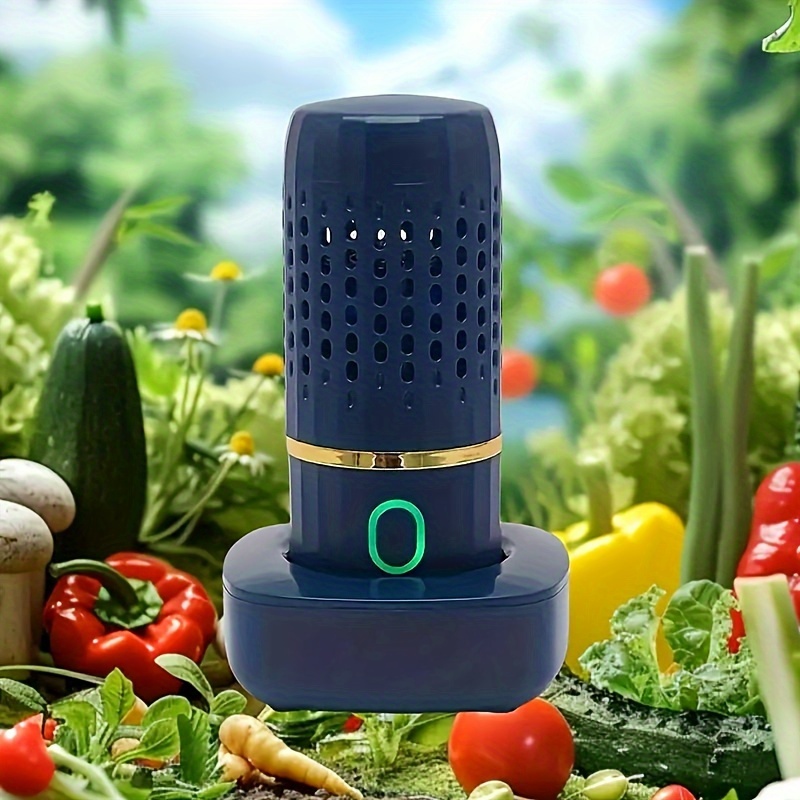 oxygen ion fruit vegetable purifier portable capsule fast and efficient cleaning of fruits vegetables rice and dishes wireless charging included details 5