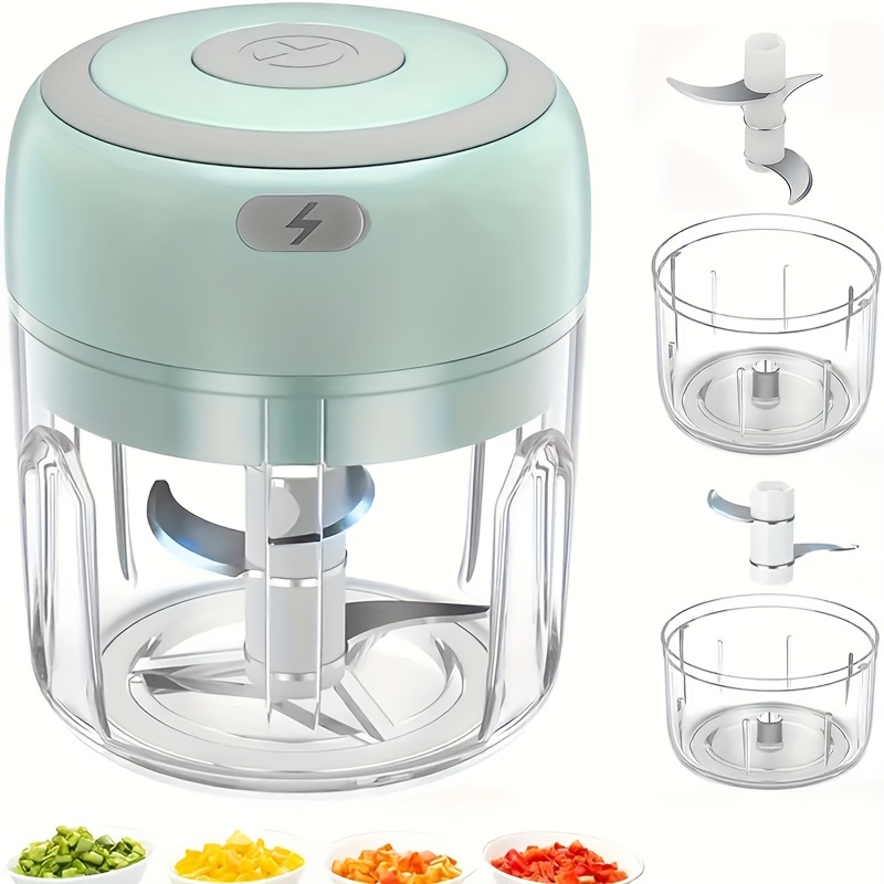 250ml mini rechargeable garlic chopper meat grinder durable and sturdy ideal for crushing garlic peppers onions minced meat   details 1